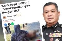 Laporan Sinar Harian pada Jumaat. Gambar kanan: Azli