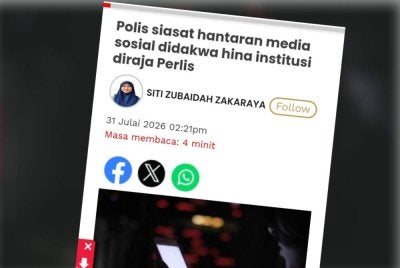 Pas Kawasan Kangar menzahirkan rasa dukacita dan kesal terhadap penularan kenyataan di media sosial yang didakwa menghina penganugerahan darjah kebesaran serta pingat negeri oleh institusi diraja Perlis.