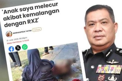 Laporan Sinar Harian pada Jumaat. Gambar kanan: Azli