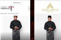 Tangkap layar memaparkan perbandingan imej yang digunakan di laman pelancongan Indonesia dengan sebuah jenama pakaian dari Malaysia, yang tular di media sosial selepas didakwa menggunakan foto yang sama bagi tujuan promosi. Foto Instagram @asianstoryandheritage.