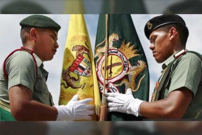 Sebilangan pasukan tentera telah dianugerahkan Panji-Panji Yang di-Pertuan Agong yang merupakan sebagai satu bentuk pengiktirafan tertinggi. Foto Bernama