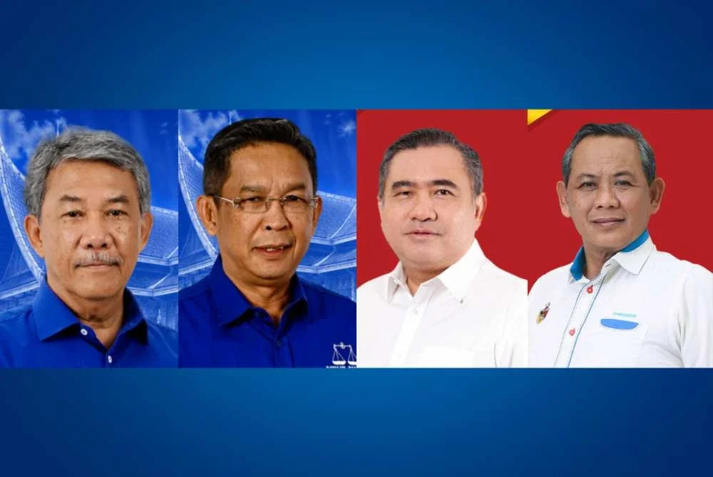 Dari kiri: Mohamad Hasan (gambar kiri) dan Jalaluddin menang di kerusi ditandingi manakala Anthony Loke serta Aminuddin tewas pada PRN kali ini.