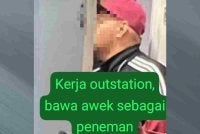Pemeriksaan bilik hotel oleh penguat kuasa JAINJ membawa kepada penahanan sepasang kekasih yang disyaki berkhalwat. Foto JAINJ