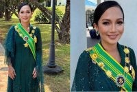 Sheila Majid menerima kurniaan darjah Sri Sultan Ahmad Shah Pahang (SSAP) yang membawa gelaran Datuk Seri pada Sabtu.