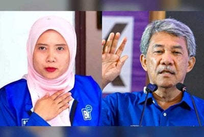  Siti Nur Umaira (kiri) dan Mohamad. Foto Bernama