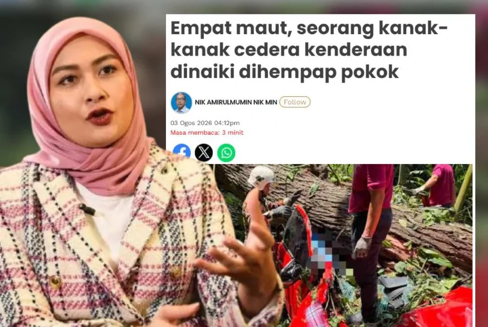 Young Syefura berkata, insiden pokok tumbang di laluan berkenaan memberi peringatan mengenai kepentingan pengurusan risiko alam sekitar yang teratur.