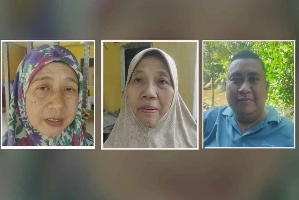 Dari kiri; Khasinah, Masliah dan Ahmad Budi