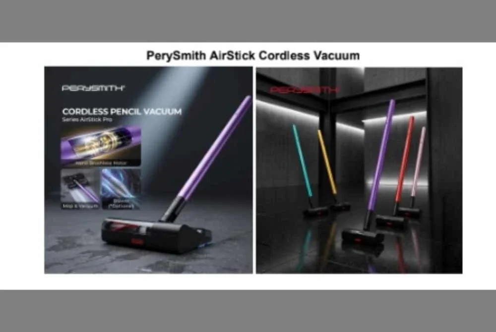 PerySmith AirStick Cordless Vacuum.