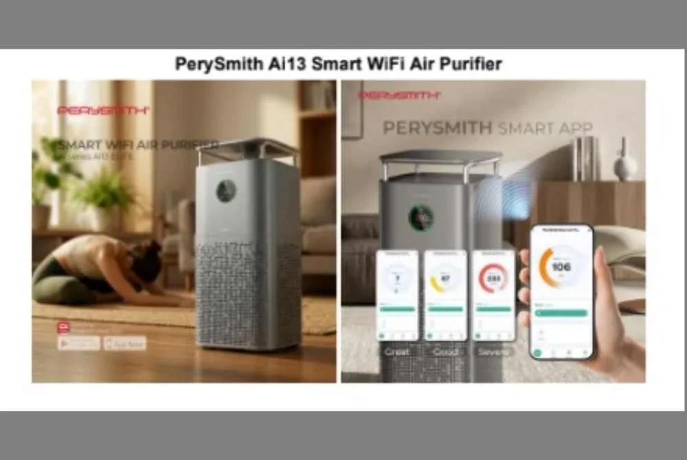PerySmith Ai13 Smart WiFi Air Purifier.