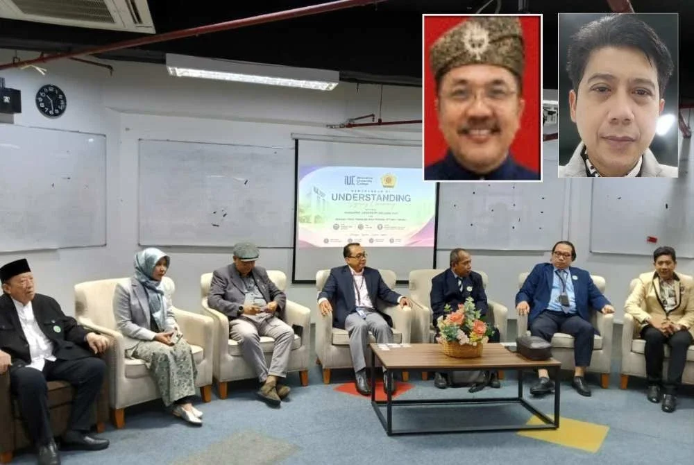 Mohd Yusri (tengah) bersama delegasi Indonesia dan Malaysia. Gambar kecil: Benny dan Hamdan.