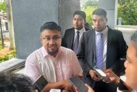 Chegubard ditemui pemberita di Kompleks Mahkamah Seremban.