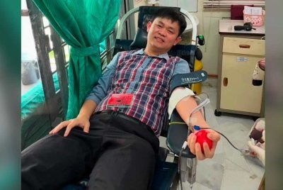 Vince menjadikan aktiviti derma darah sebagai rutin dalam kehidupannya.