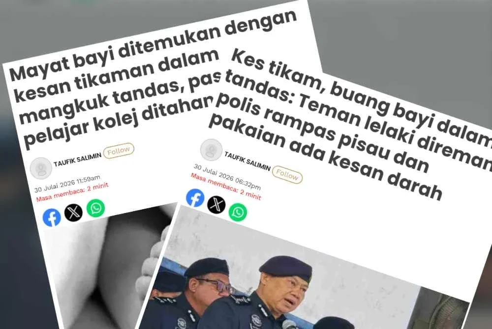 Laporan Sinar Harian mengenai pelajar terbabit telah ditahan reman selama tujuh hari bermula dari 30 Julai hingga hari ini dengan kes disiasat di bawah Seksyen 302 dan 315 Kanun Keseksaan.