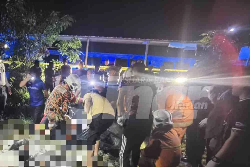 Bomba menerima panggilan berhubung kejadian itu pada jam 5.56 petang.