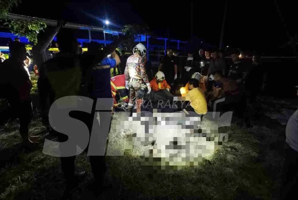 Bomba menerima panggilan berhubung kejadian itu pada jam 5.56 petang.