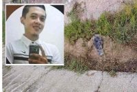 Satu rangka manusia dipercayai milik Nadzirul Syamin Mahyudin ditemukan bersama sebuah motosikal di dalam longkang di Kilometer 155.7 Lebuhraya Pesisiran Pantai Barat (WCE) arah selatan, di sini, pada Rabu.