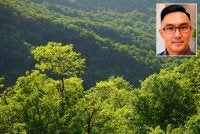 Daniel Khoo (gambar kecil) berkata, hukuman lebih berat wajar dipertimbangkan bagi membanteras sindiket pencerobohan tanah yang semakin berleluas. Foto hiasan