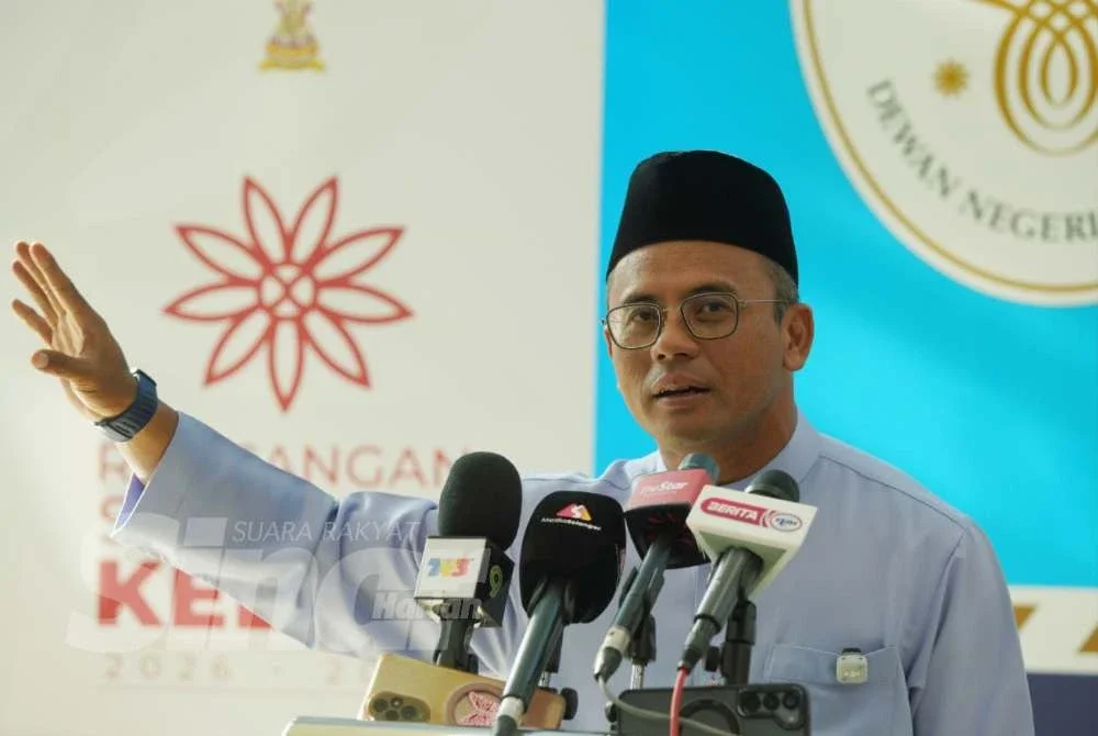 Amirudin semasa sidang akhbar selepas pembentangan RS-2 di DUN Selangor pada Jumaat. Foto: ROSLI TALIB