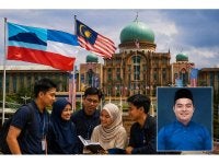 Affan Jumahat (gambar kecil) berharap tema 'Jambatan Sabah & Putrajaya: Pupuk Kesedaran Belia & Mahasiswa' membawa mesej jelas mengenai keperluan mewujudkan kerjasama erat antara kerajaan Persekutuan dan kerajaan negeri demi kepentingan pembangunan belia.