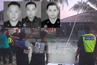 Tiga anggota polis maut terkena renjatan elektrik di Kampung Weston.