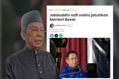 Jalaluddin menggesa semua pihak yang masih tidak berpuas hati terhadap beliau supaya menghentikan segala tuduhan dan fitnah dilemparkan.