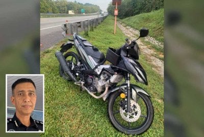 Mangsa meninggal dunia di tempat kejadian akibat parah di kepala. Gambar kecil: Raiz Mukhliz