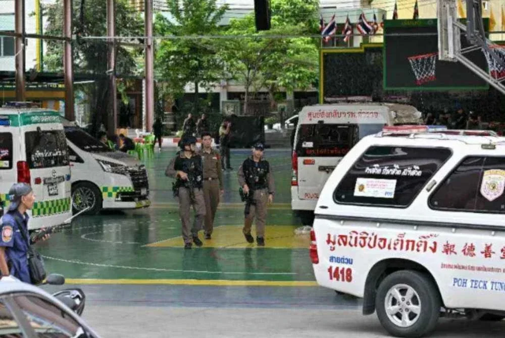 Jumlah korban insiden tembakan di sebuah sekolah di wilayah Nonthaburi, Thailand meningkat kepada sembilan orang. Foto fail AFP