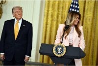 Trump dan Melania dalam satu majlis di Rumah Putih. Gambar fail AFP