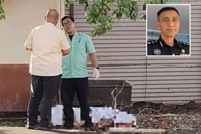 Lelaki berusia 78 tahun itu ditemui tidak bernyawa di laluan pejalan kaki kawasan parkir kenderaan. Gambar kecil: Raiz Mukhliz 