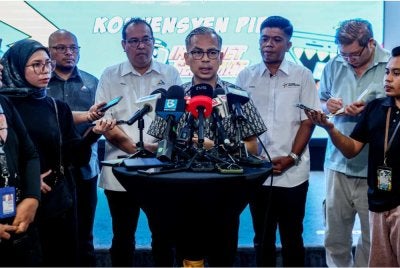 Fahmi ketika sidang media selepas Konvensyen PIBG Internet Selamat 2026 Peringkat Wilayah Persekutuan Kuala Lumpur. Foto Bernama