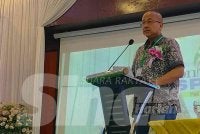 Ahmad Samsuri menyampaikan ucaptama ketika Konvensyen Pas Perak kali ke-23 di Hotel Perdana pada Ahad.