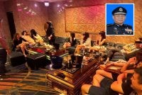 Antara GRO yang diberkas menerusi serbuan di 12 buah pusat hiburan di seluruh Johor. Gambar kecil AB Rahaman Arsad