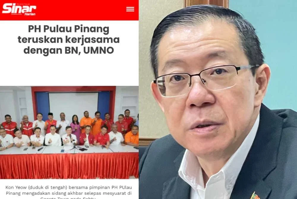 Guan Eng mempersoalkan pendirian PH Pulau Pinang meneruskan kerjasama dengan UMNO.