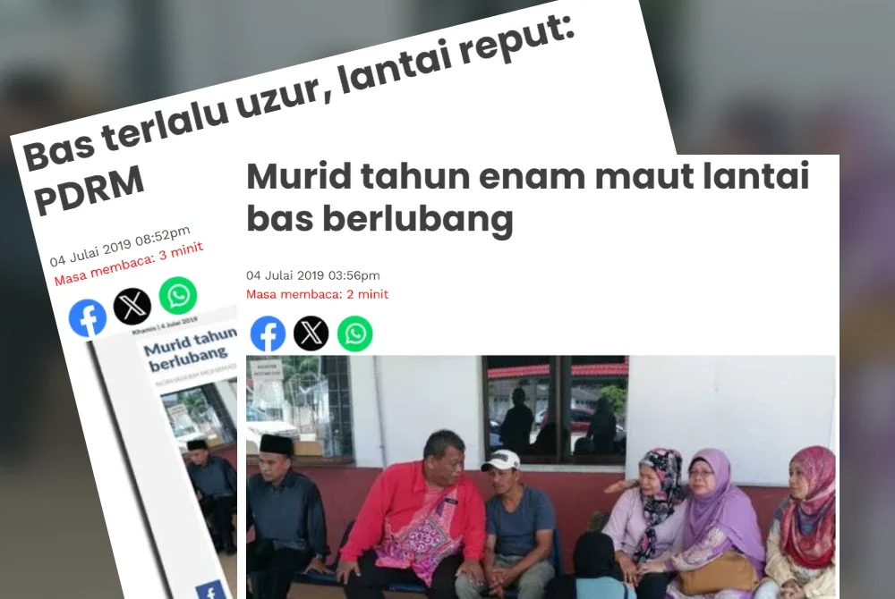Laporan Sinar Harian mengenai tragedi ngeri menimpa Wan Muhammed Adam.