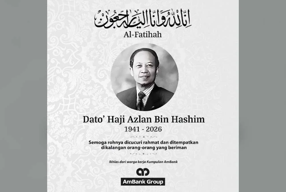Kumpulan AmBank menzahirkan rasa dukacita atas pemergian Allahyarham.