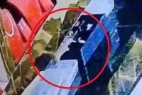 Pekerja kedai meneliti rakaman CCTV dan terkejut melihat seekor tikus berulang kali mengheret cincin dan rantai dari kawasan pameran. Foto: Agensi