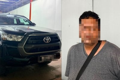 Lelaki Pakistan disyaki pemilik Toyota Hilux turut ditahan untuk siasatan. Foto: JIM