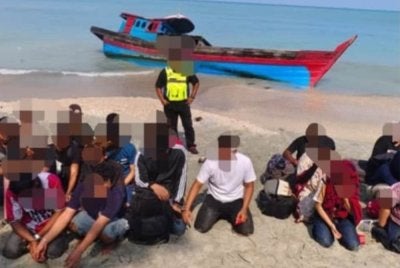 Seramai 35 individu ditahan terdiri daripada 20 lelaki dan 12 wanita warga Indonesia serta tiga lelaki warga tempatan.