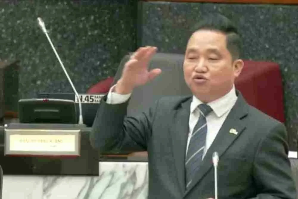 Suee Lim semasa sidang DUN pada Selasa.