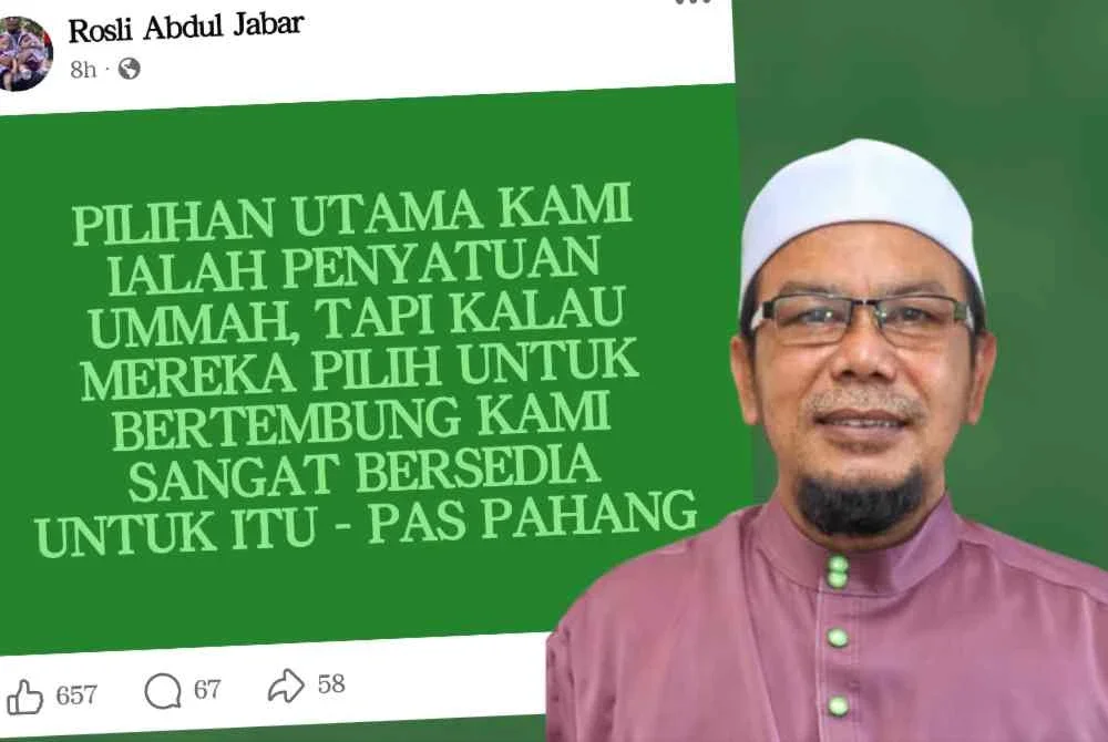 Hantaran yang dimuatnaik di laman sosial oleh Rosli pada Isnin