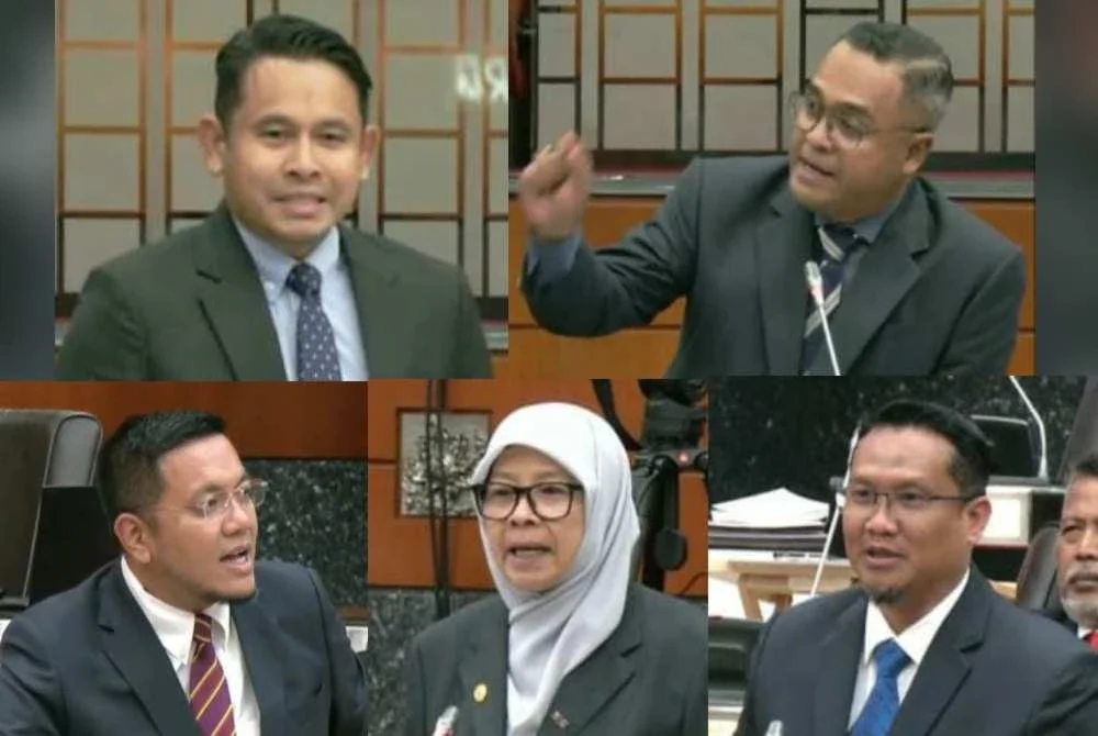 Atas dari kiri: Danial dan Abbas. Bawah dari kiri Afif, Mariam dan Mohd Zamri