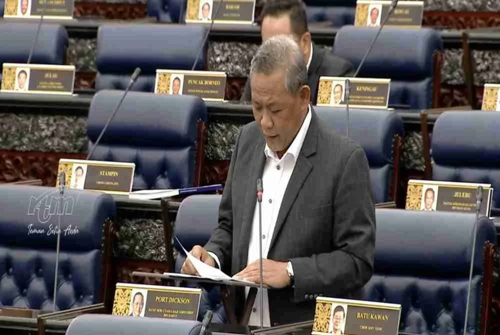Aminuddin ketika sidang khas pembentangan RCI berhubung Lembaga TH di Dewan Rakyat, pada Selasa.