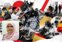 Kebanyakan pelajar TVET mampu melaksanakan kerja-kerja teknikal yang sangat rumit mengikut standard industri yang tinggi. Gambar hiasan. Gambar kecil: Nazirah Mohamad Abdullah