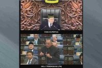 Rosol (bawah) ketika sesi Dewan Rakyat pada Selasa.
