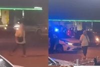Tangkap layar video yang tular di media sosial.