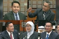 Atas dari kiri: Danial dan Abbas. Bawah dari kiri Afif, Mariam dan Mohd Zamri