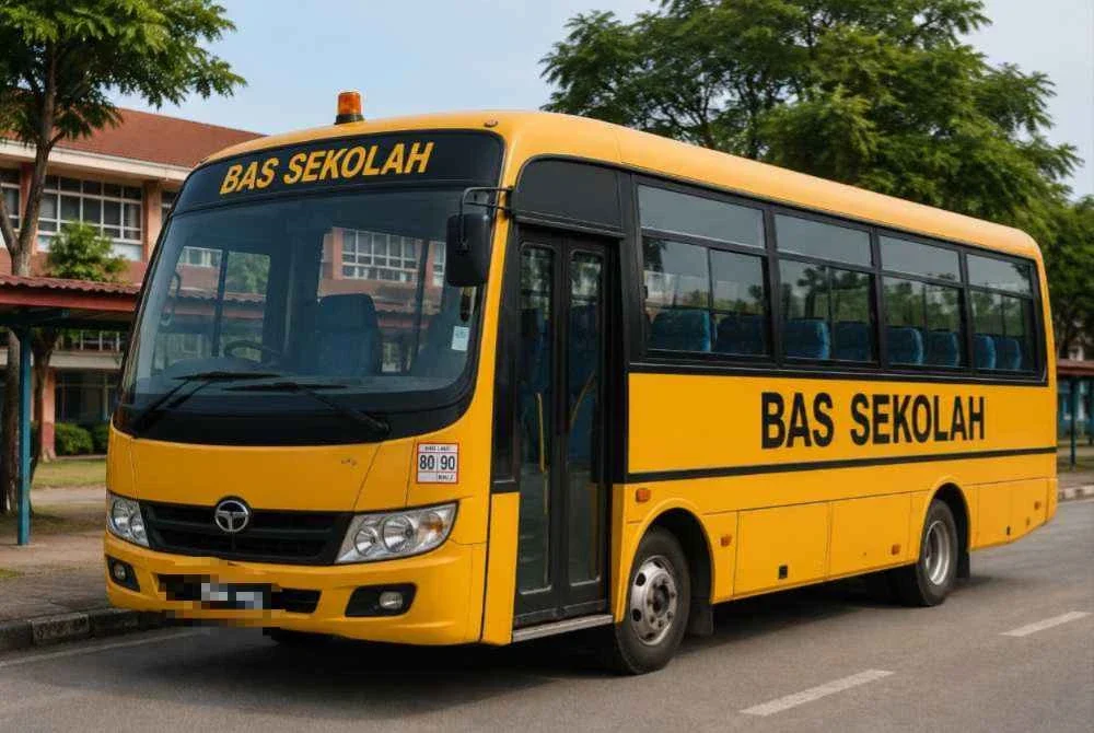 Sudah tiba masanya keselamatan pengangkutan sekolah diberikan perhatian lebih serius, termasuk pemeriksaan berkala, penguatkuasaan tegas dan tindakan terhadap pengusaha yang cuai. - Imej janaan AI