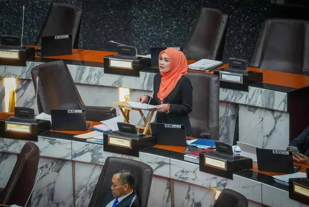 Nurul Syazwani semasa sidang DUN Selangor pada Rabu.