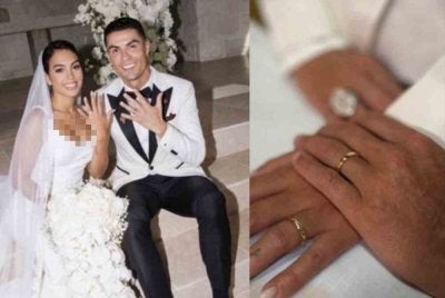Ronaldo mengahwini Georgina Rodriguez dalam satu upacara perkahwinan sivil di Portugal. Foto IG Ronaldo 