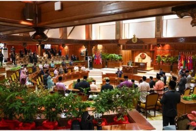 Persidangan dewan yang meluluskan RUU Kesalahan Syariah (Kelantan) 2026. 